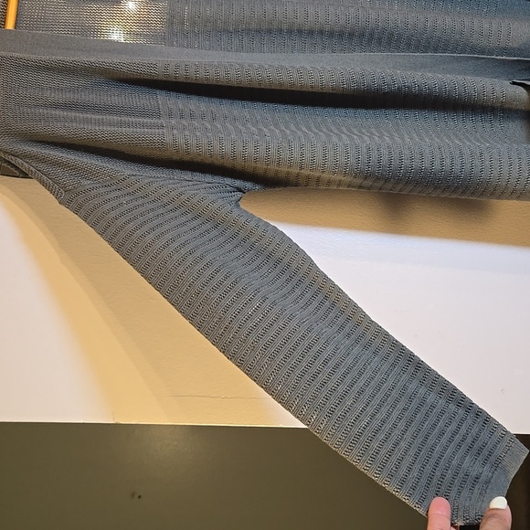 T by Talbots Cotton Mixed Stitch Open Front Duster Lightweight Pocket Cardigan - Picture 5 of 12